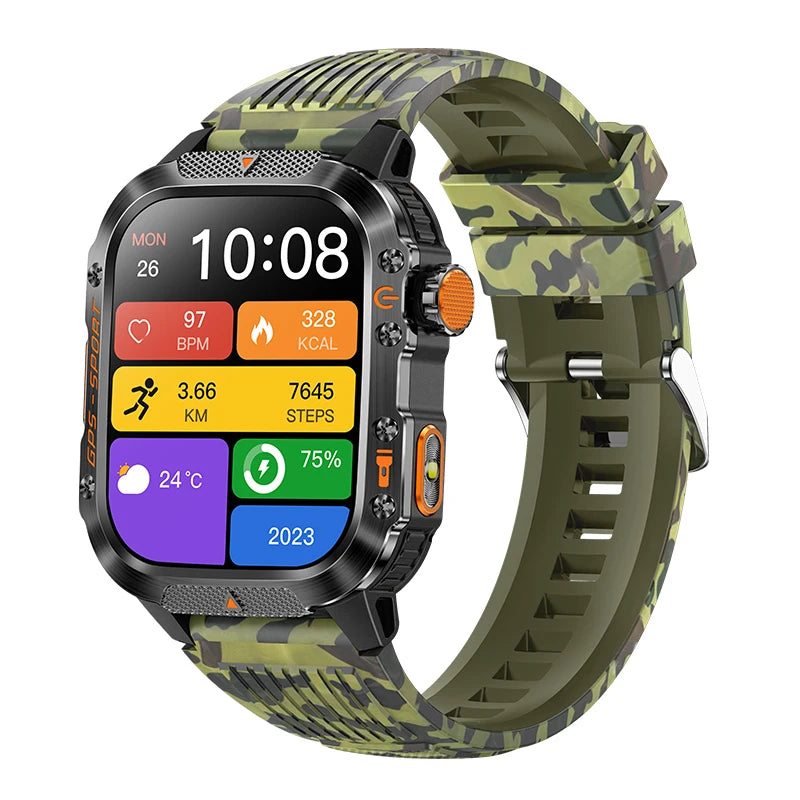 Military GPS Smart Watch for Men & Women