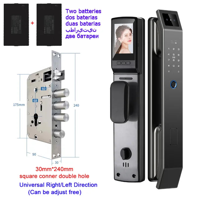 3D Face Recognition Unlock Digital Door Lock With Camera