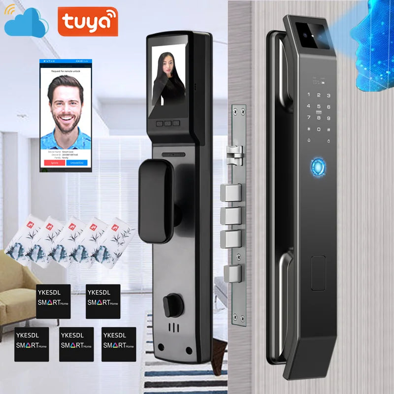 3D Face Recognition Unlock Digital Door Lock With Camera