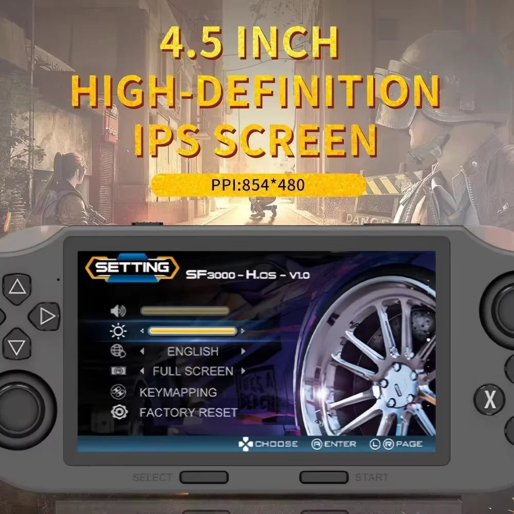 SF3000 Pro: Portable Linux Game Player with 4.5" HD IPS Screen