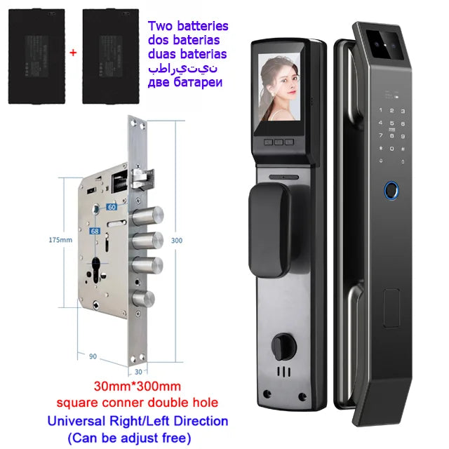 3D Face Recognition Unlock Digital Door Lock With Camera