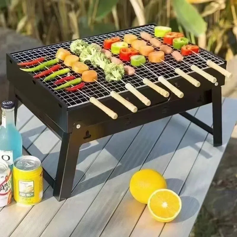 Heavy-Duty Stainless Steel Mini BBQ