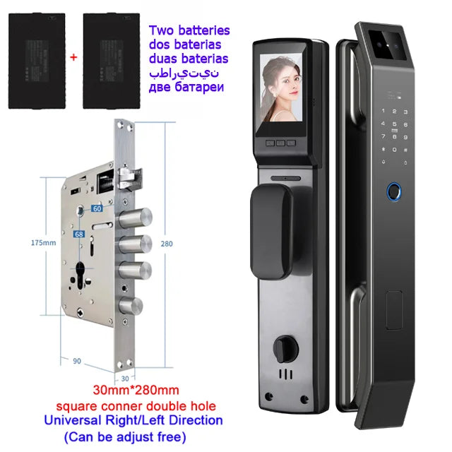 3D Face Recognition Unlock Digital Door Lock With Camera