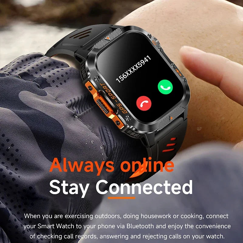 Military GPS Smart Watch for Men & Women