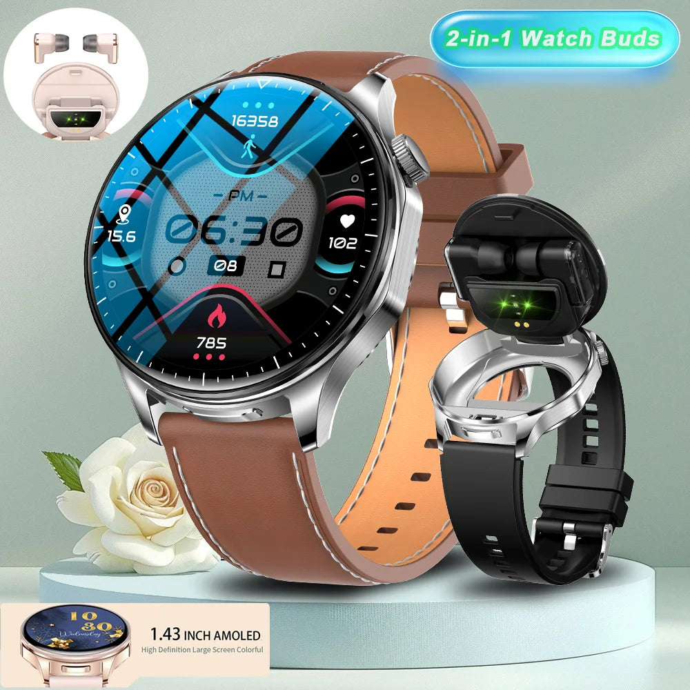 2-In-1 TWS Headset Smart Watch 1.43"