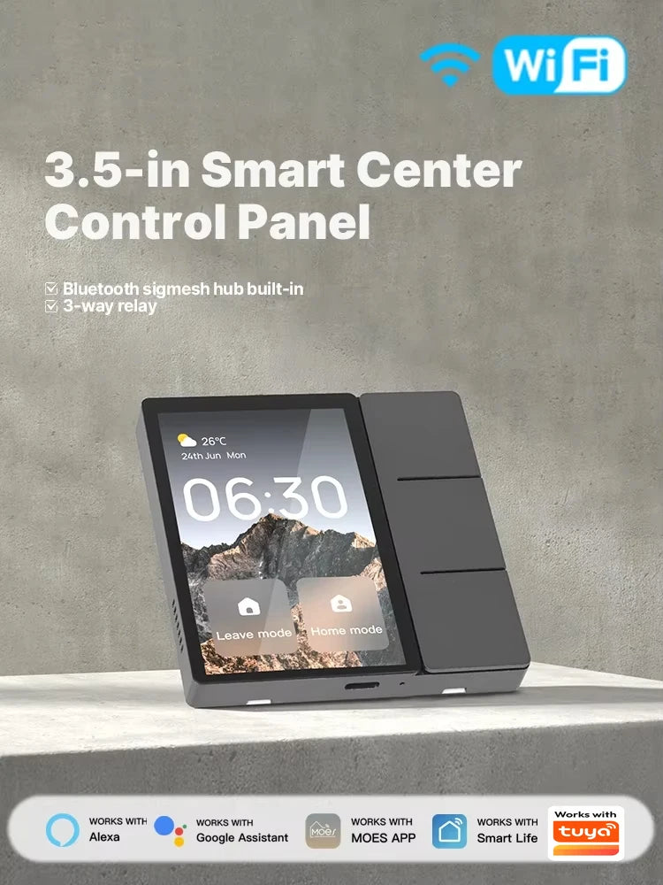 Tuya WiFi 3.5 inch Smart Center Control Panel