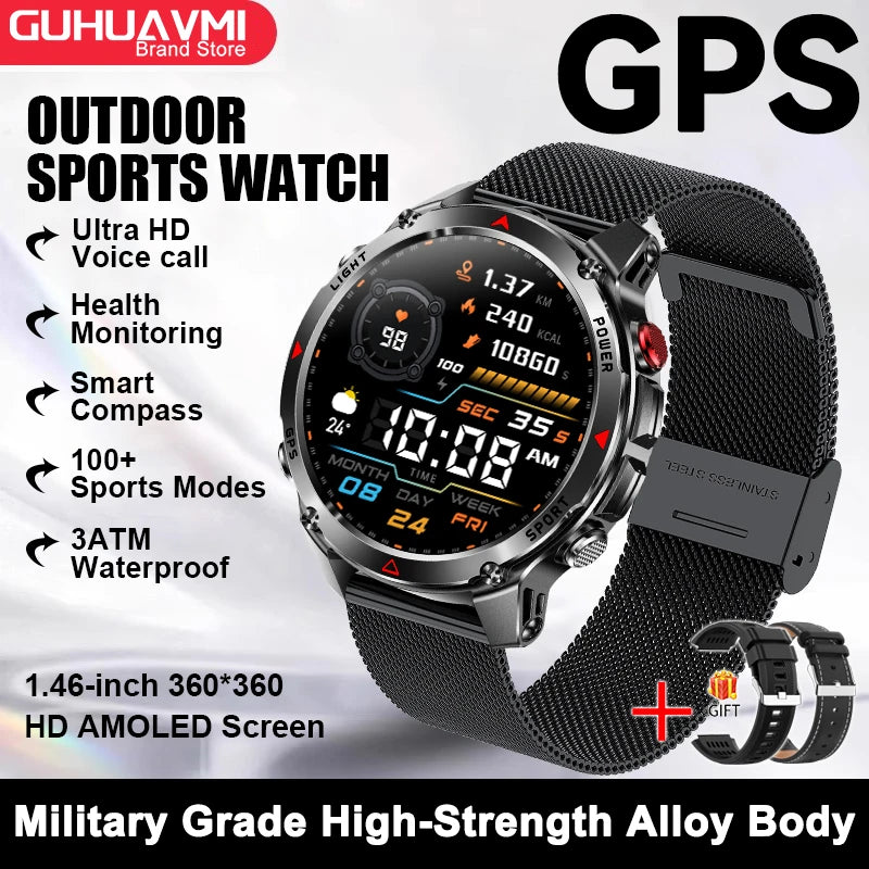Smart-Link AMOLED Watch with GPS Navigation