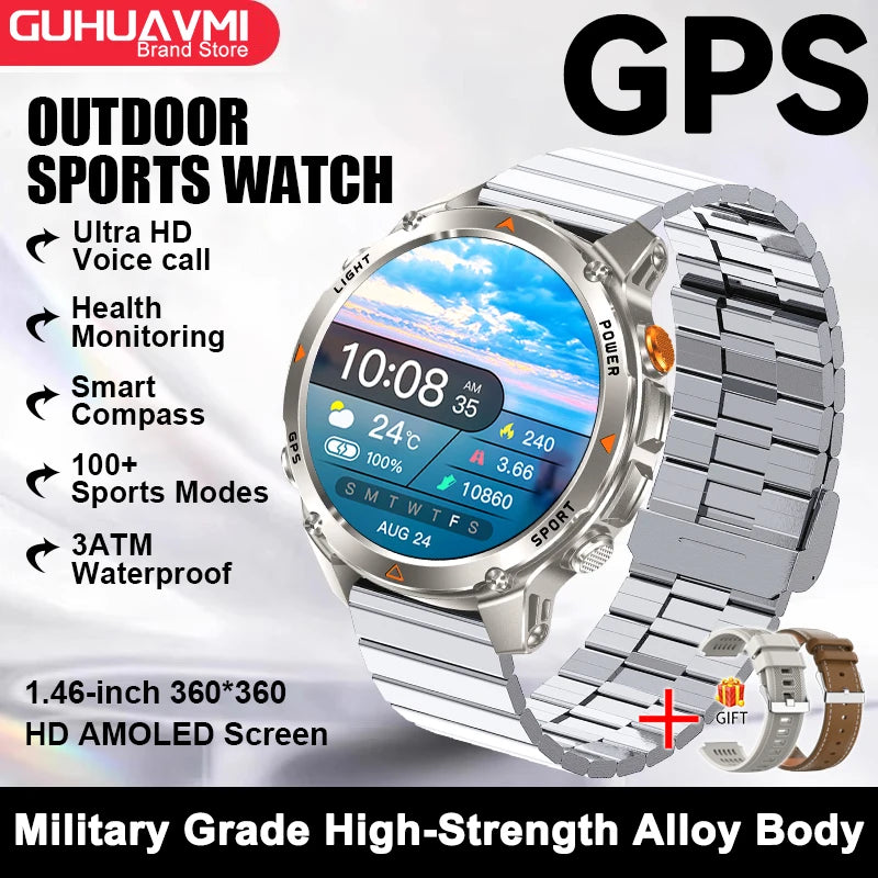 Smart-Link AMOLED Watch with GPS Navigation