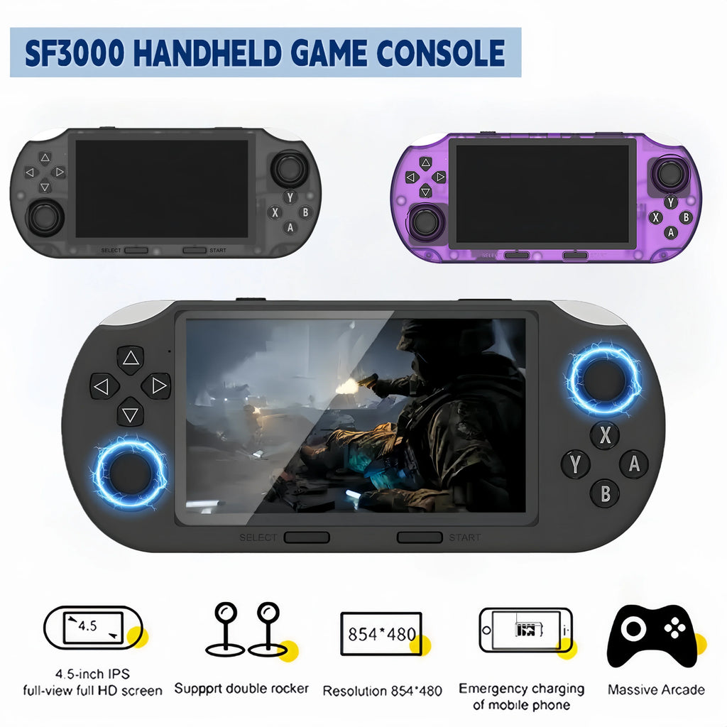 SF3000 Pro: Portable Linux Game Player with 4.5" HD IPS Screen