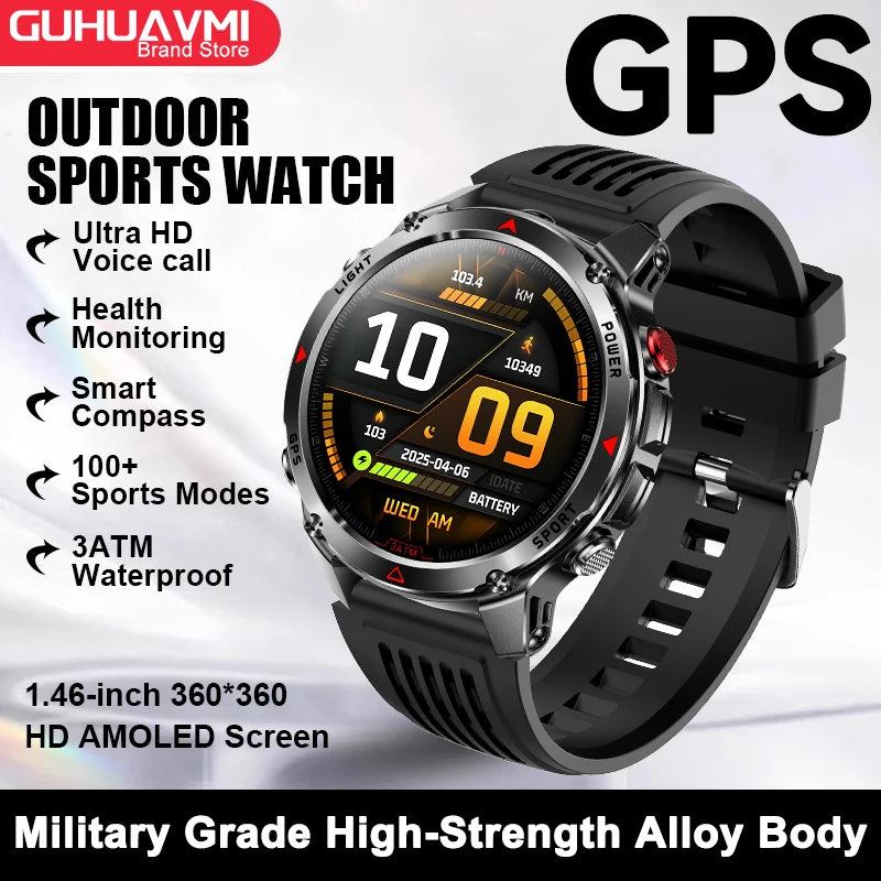 Smart-Link AMOLED Watch with GPS Navigation