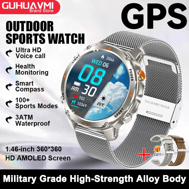 Smart-Link AMOLED Watch with GPS Navigation
