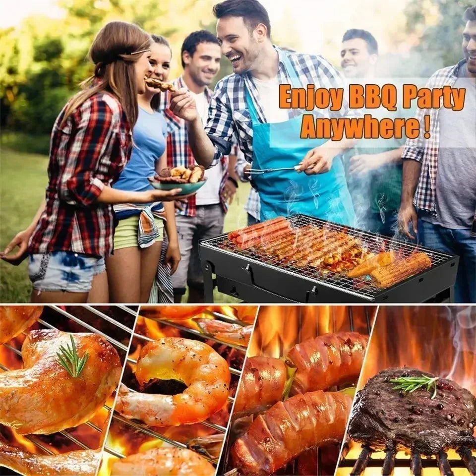 Heavy-Duty Stainless Steel Mini BBQ