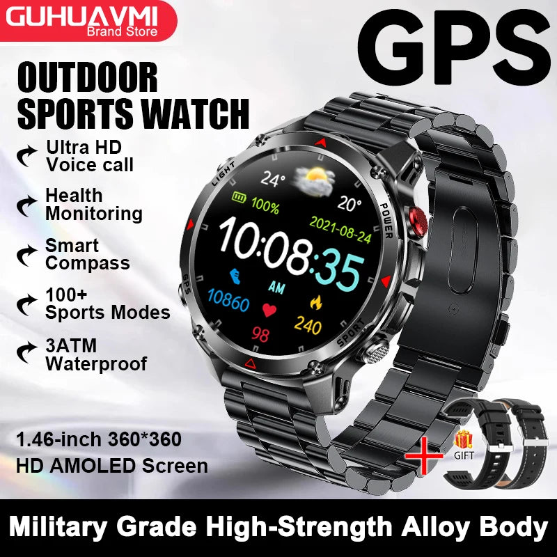 Smart-Link AMOLED Watch with GPS Navigation