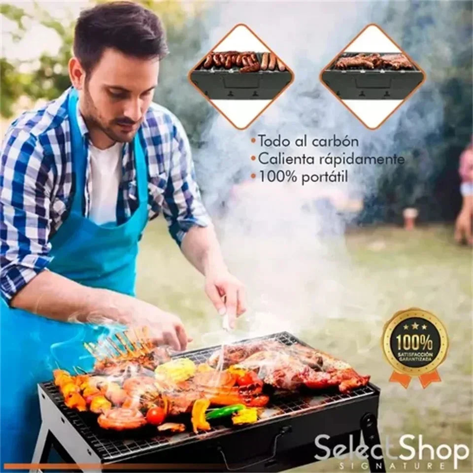 Heavy-Duty Stainless Steel Mini BBQ