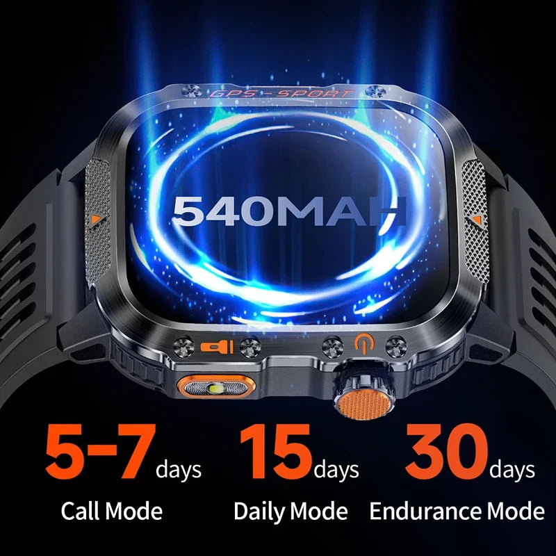 Military GPS Smart Watch for Men & Women