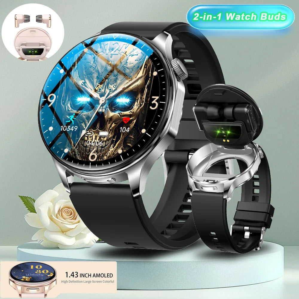 2-In-1 TWS Headset Smart Watch 1.43"