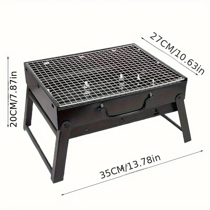 Heavy-Duty Stainless Steel Mini BBQ