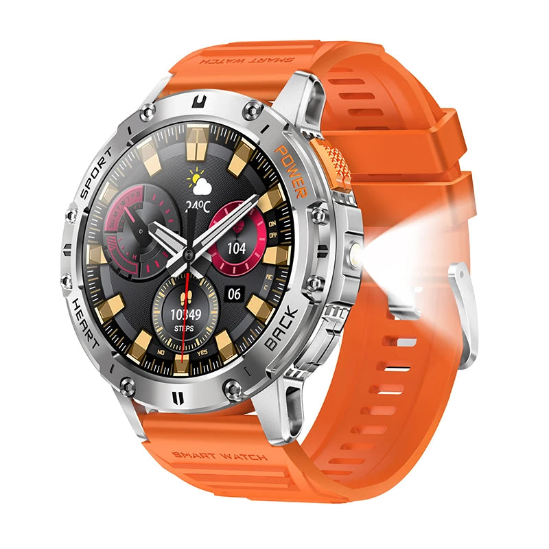 Pro-Display AMOLED Smartwatch | Built-in Flashlight & BT Call | Gift Box Edition