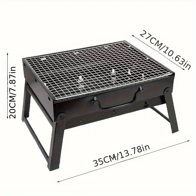 Heavy-Duty Stainless Steel Mini BBQ