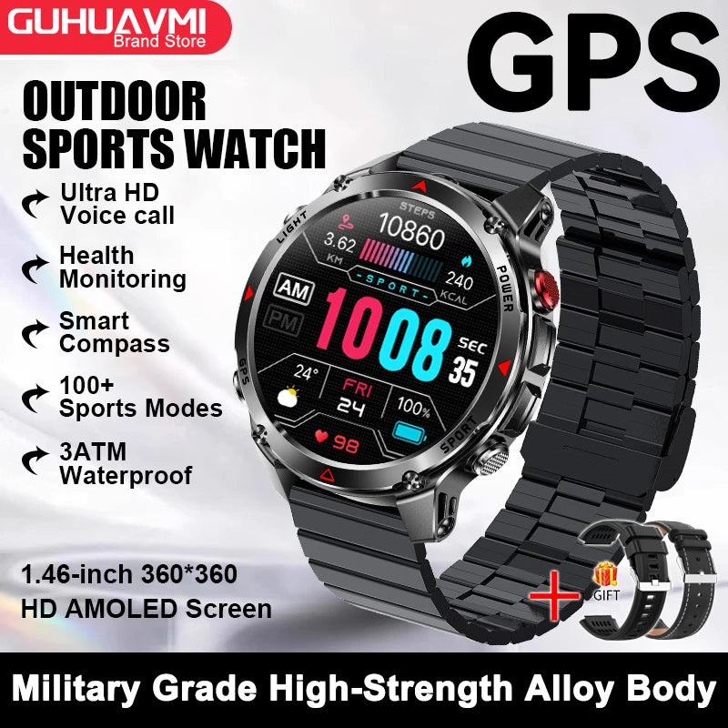 Smart-Link AMOLED Watch with GPS Navigation