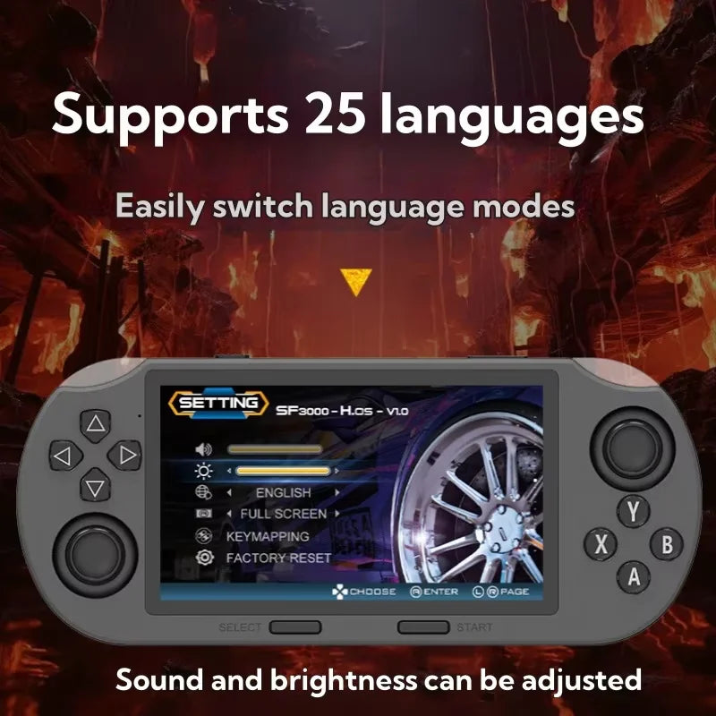 SF3000 Pro: Portable Linux Game Player with 4.5" HD IPS Screen
