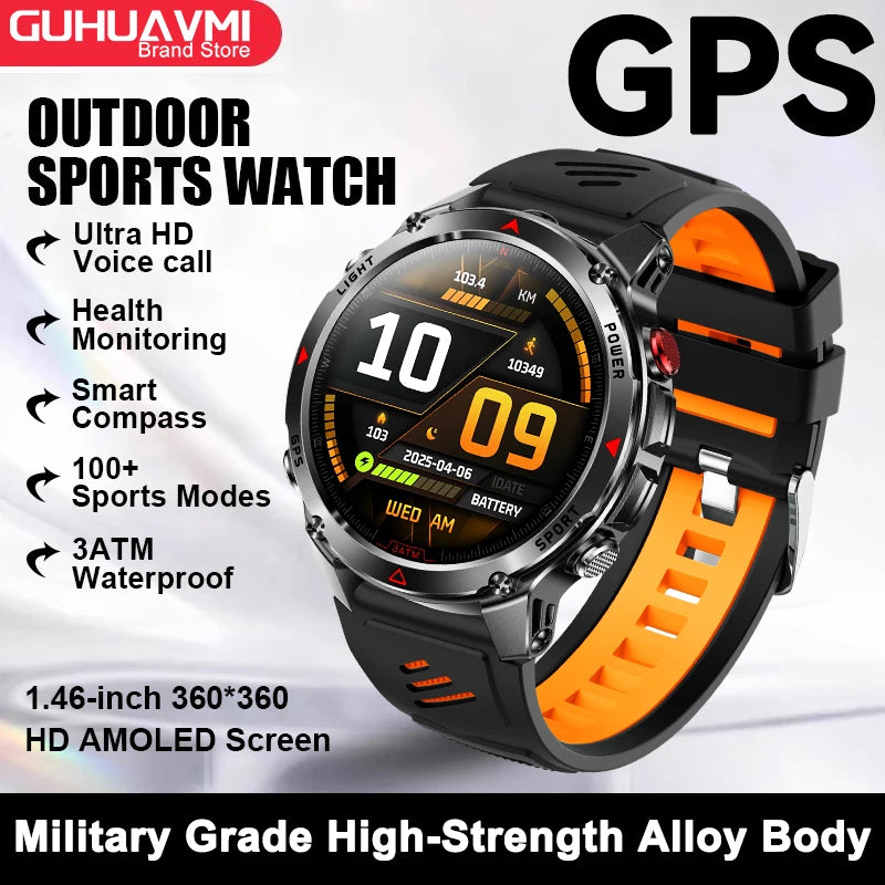 Smart-Link AMOLED Watch with GPS Navigation
