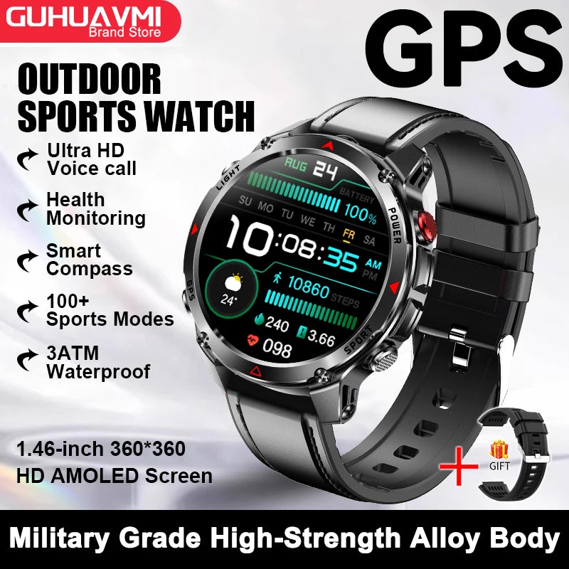 Smart-Link AMOLED Watch with GPS Navigation