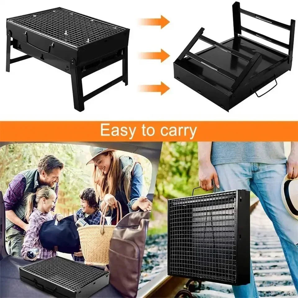Heavy-Duty Stainless Steel Mini BBQ