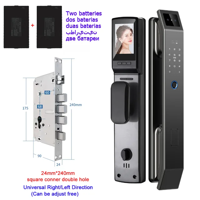 3D Face Recognition Unlock Digital Door Lock With Camera