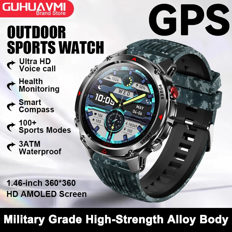 Smart-Link AMOLED Watch with GPS Navigation
