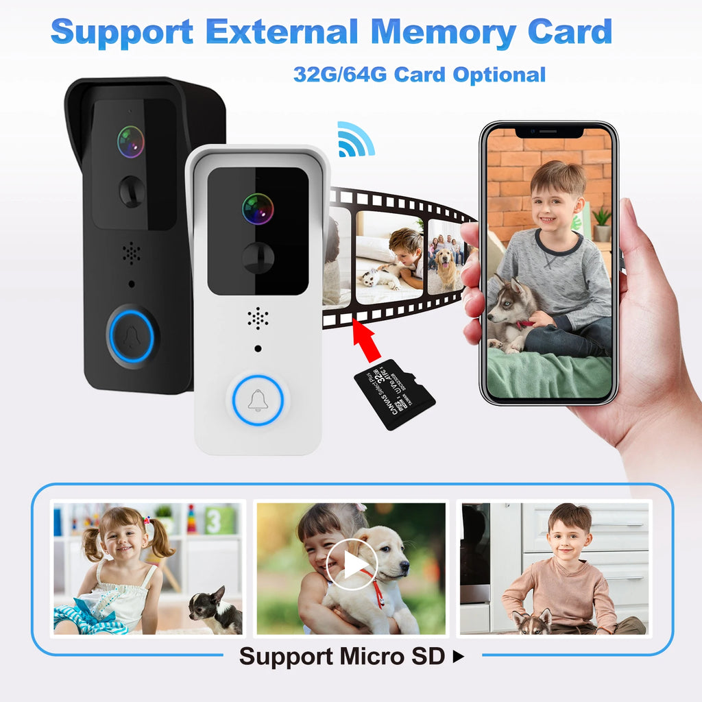 Tuya Smart Outdoor Wireless Video Doorbell 1080P