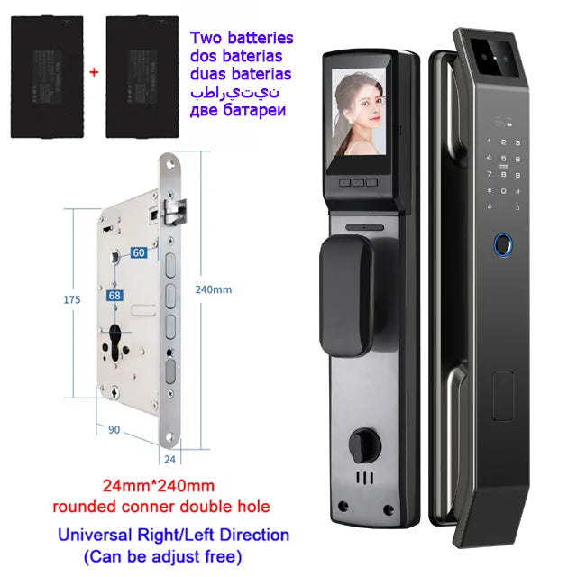 3D Face Recognition Unlock Digital Door Lock With Camera