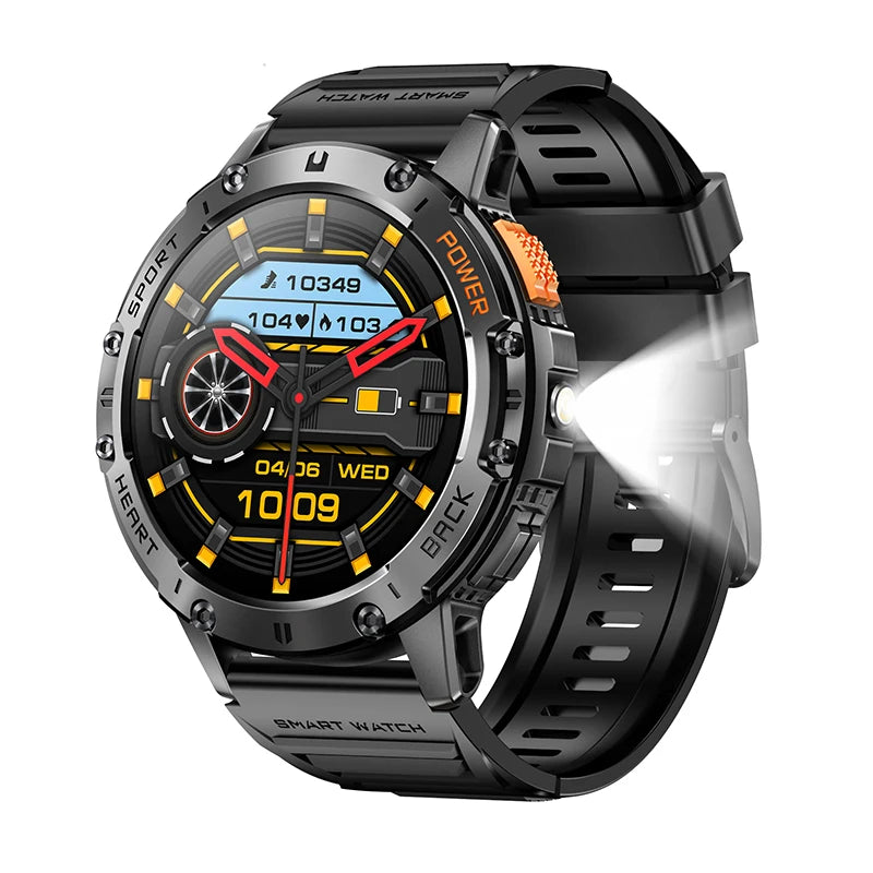 Pro-Display AMOLED Smartwatch | Built-in Flashlight & BT Call | Gift Box Edition