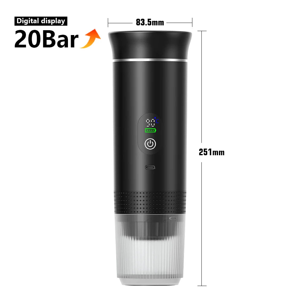 Wireless Electric Portable Espresso Coffee Machine